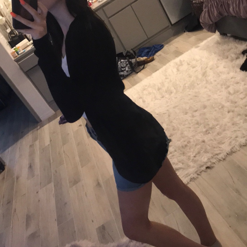 Black cardigan
